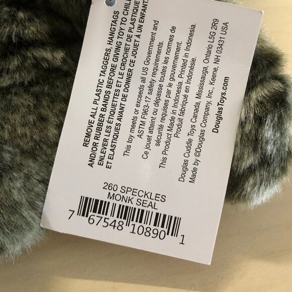 New w/Tag Douglas Plush Monk Seal Speckles Stuffed Animal - Picture 9 of 11